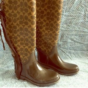 Coach rain boots